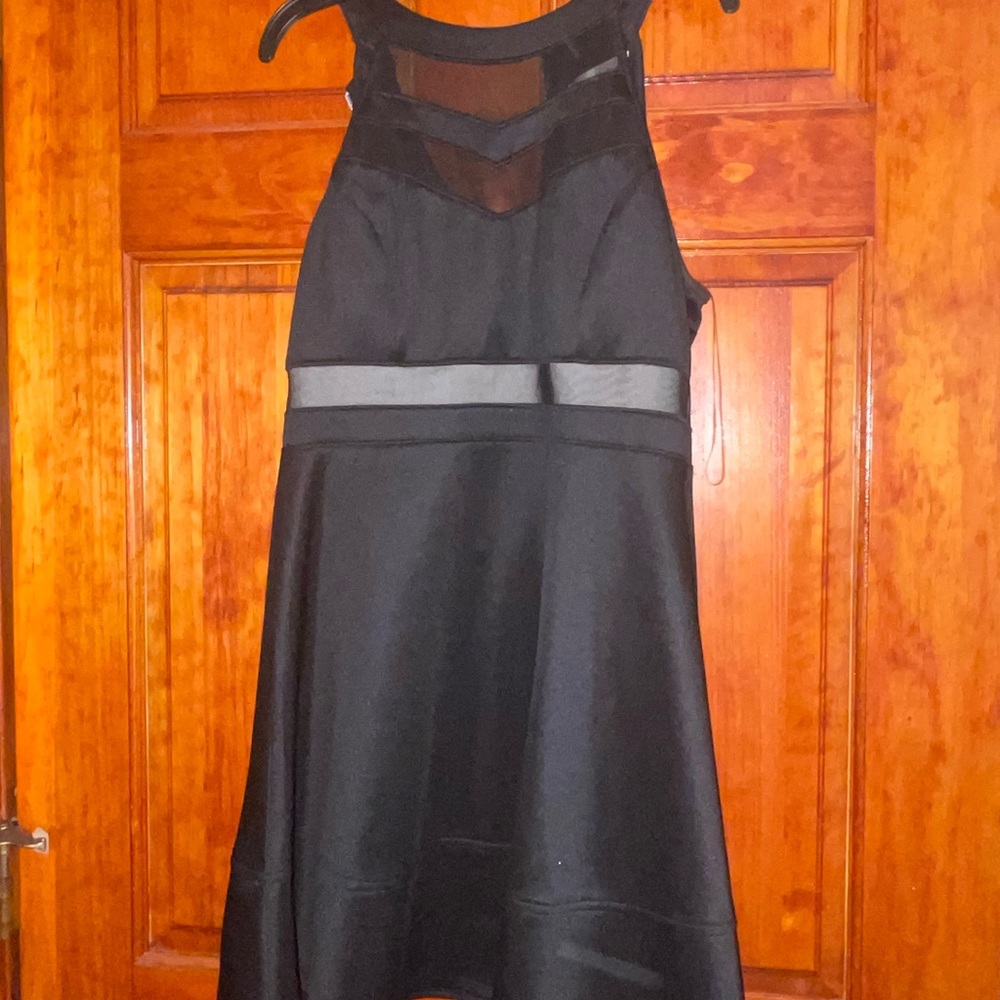 Black mini dress